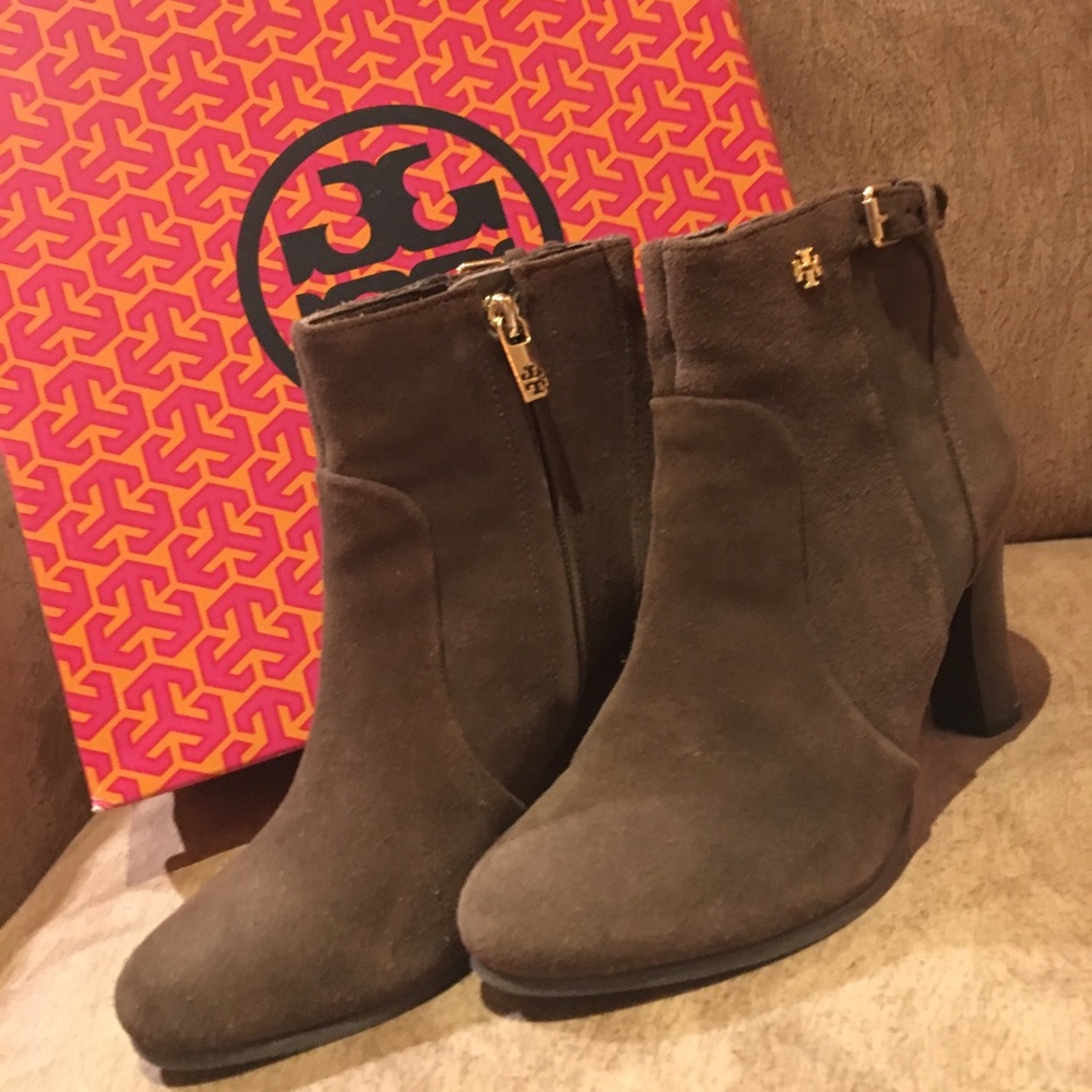 Chocolate Brow Tory Burch Suede Boots Size 7